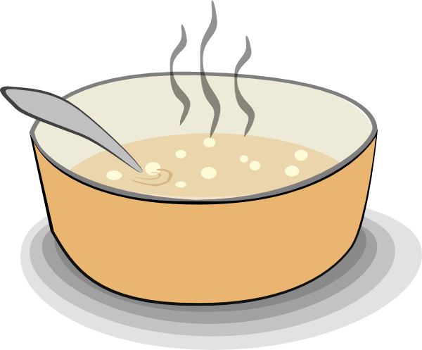 Illustration of a bowl of soup